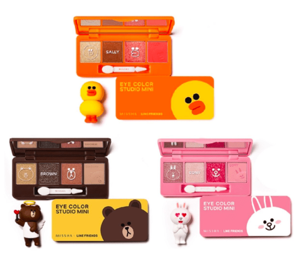 Missha Shadow Palette by Line Friends- ميشا ظلال للعين 4 الوان