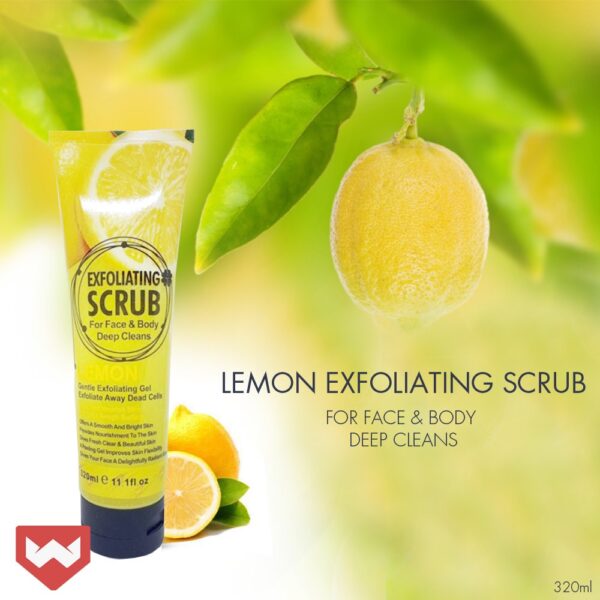 lemon exfoliating scrub by WOKALI – مقشر الليمون للوجه والجسم من ووكلي