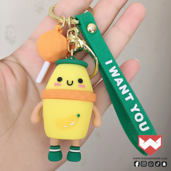 keychain 3D kawaii large- ميداليه حجم كبير لطيفة الشكل